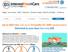Tablet Screenshot of interestfree4cars.com